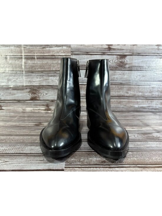 Jil Sander Logo plaque Spazzolato Leather ankle boots sz 39 US 6.5 New $1449 main image 8